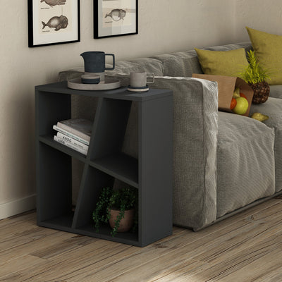 GFW Shelving Unit Birtley Shelving Unit Black Bed Kings