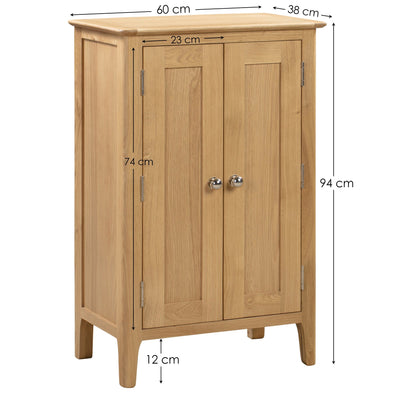 Cotswold Shoe Cupboard – Julian Bowen, view 3