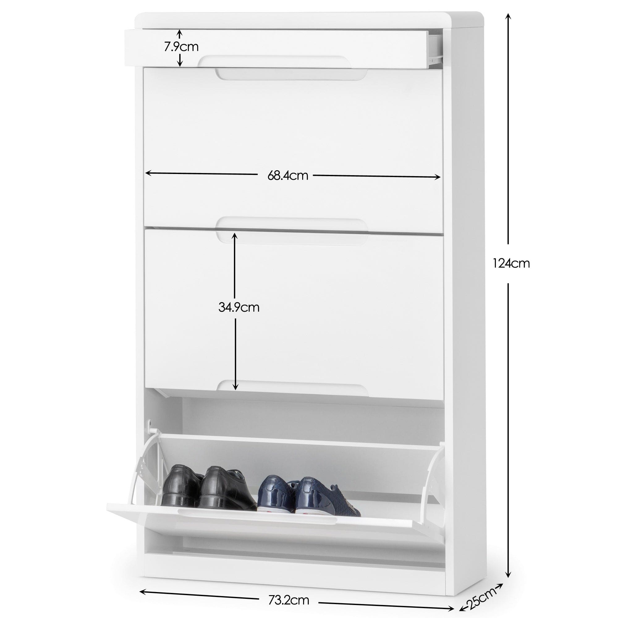 Manhattan Shoe Cabinet With Drawer – Julian Bowen, view 2