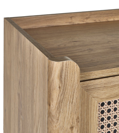 Sydney Shoe Cupboard - Rattan Effect – Julian Bowen, view 4
