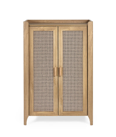 Sydney Shoe Cupboard - Rattan Effect – Julian Bowen, view 2