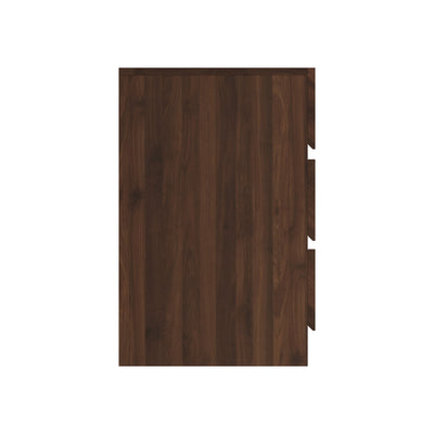 Catania 3 Drawer Bedside Table Royal Walnut - Twin Pack – GFW, view 4