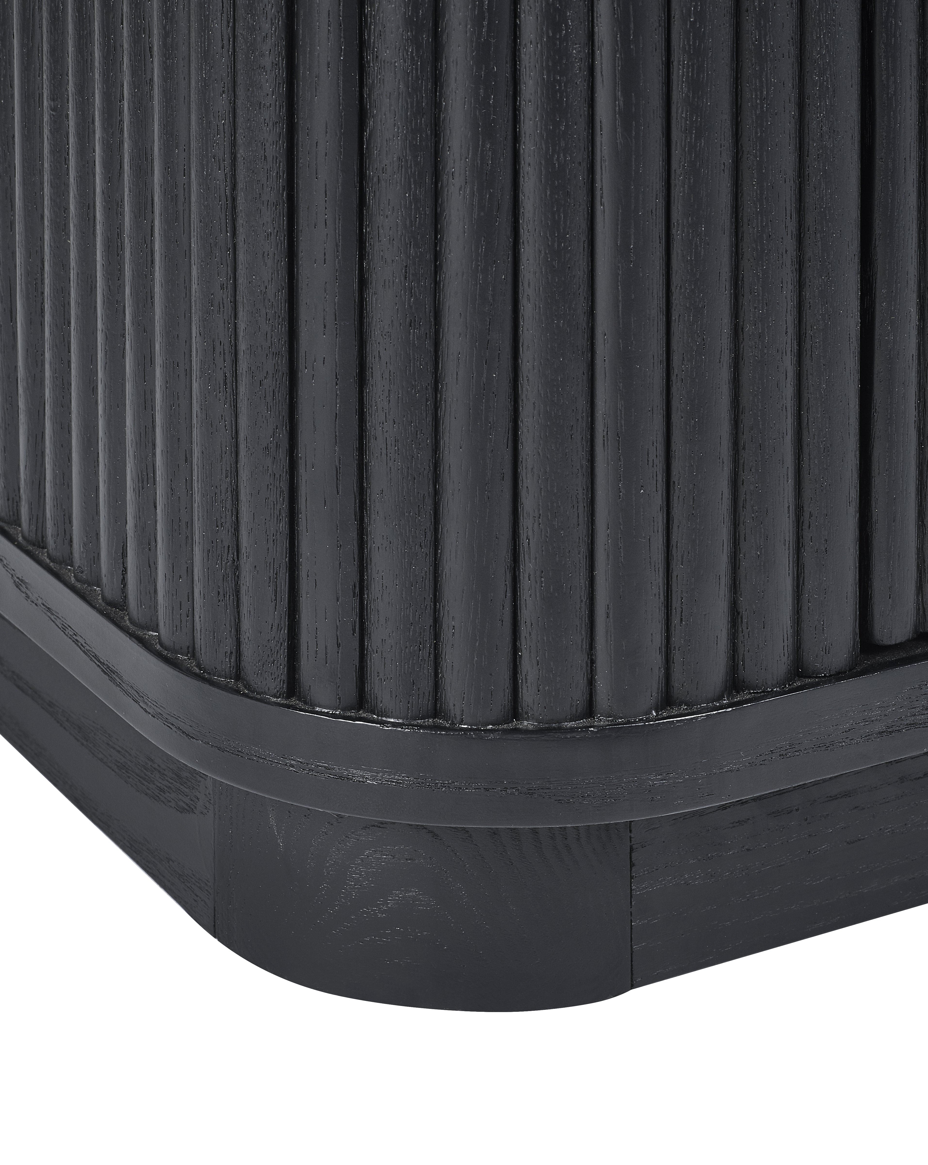 Louis Fluted Sideboard - Black – Julian Bowen, view 4
