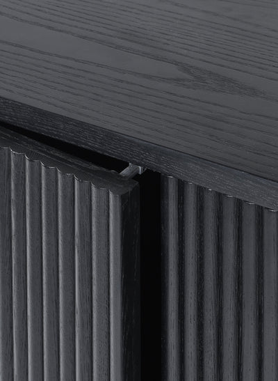 Louis Fluted Sideboard - Black – Julian Bowen, view 6