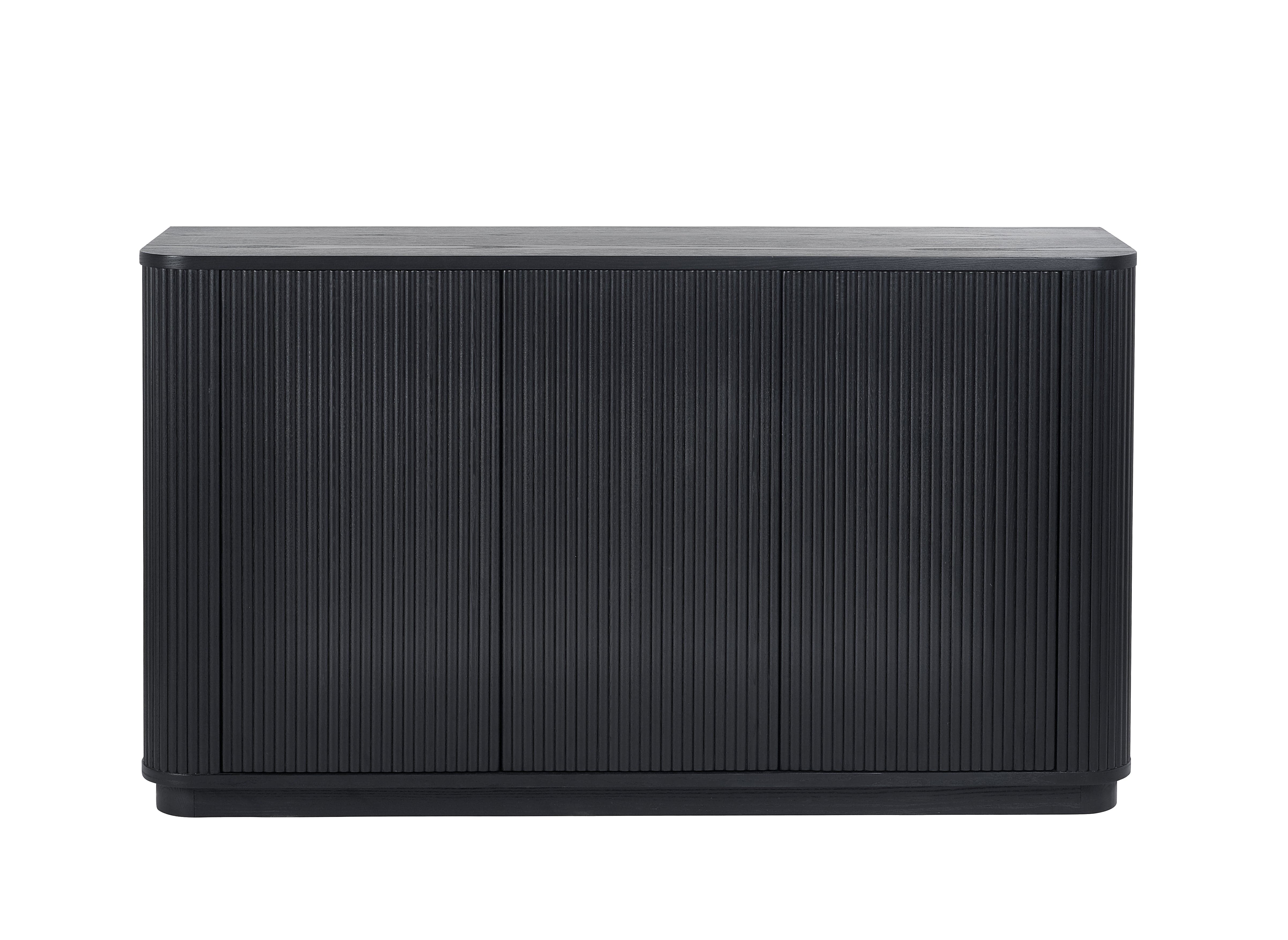 Louis Fluted Sideboard - Black – Julian Bowen, view 3