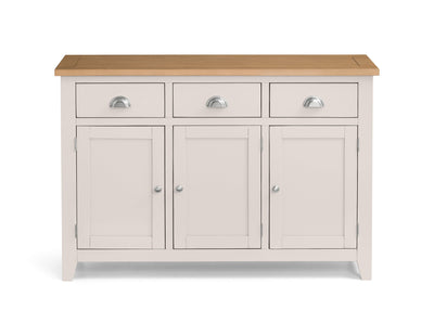 Richmond Sideboard - Elephant Grey/Pale Oak – Julian Bowen