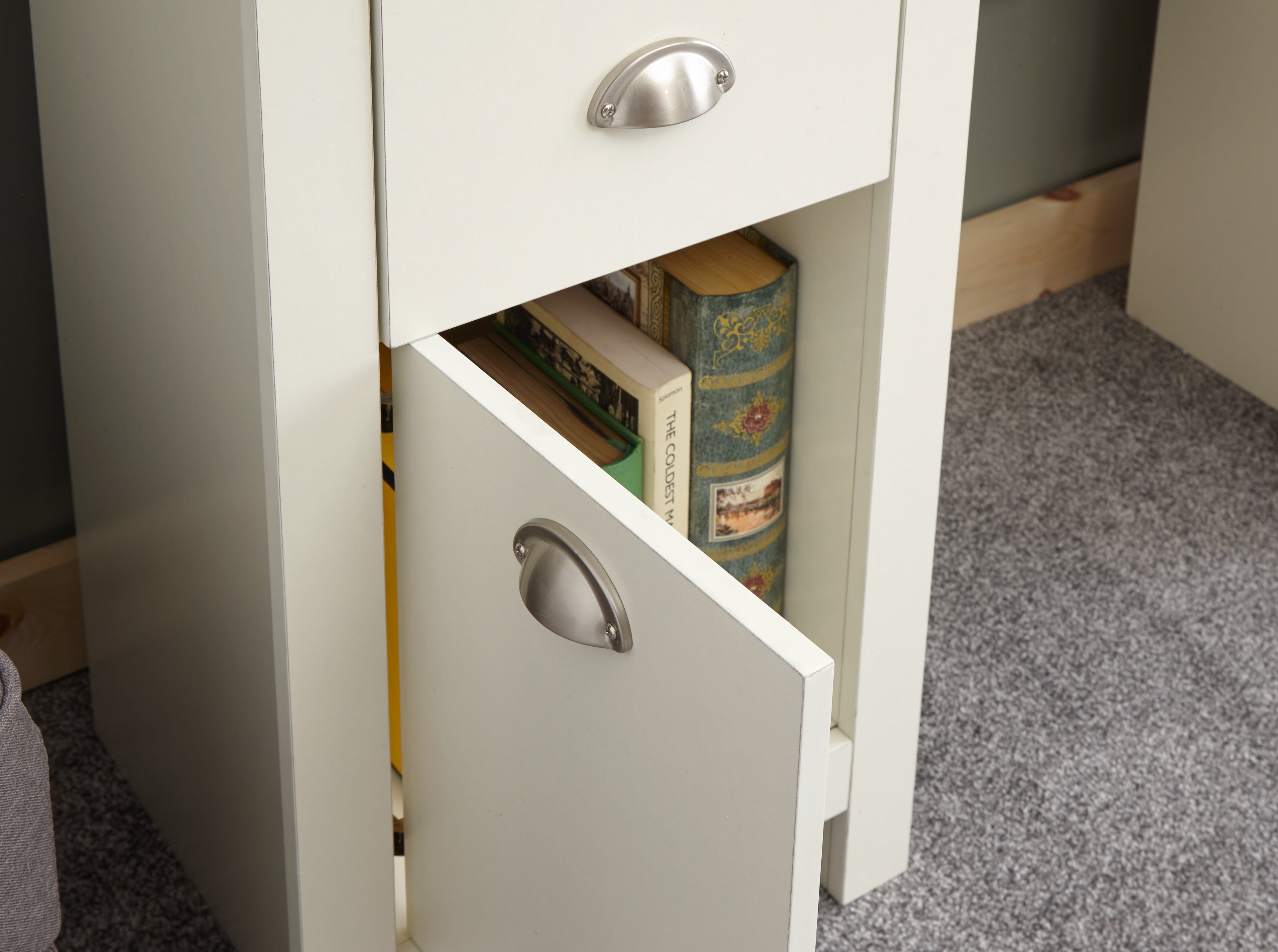 Lancaster Study Desk Cream – GFW, view 7