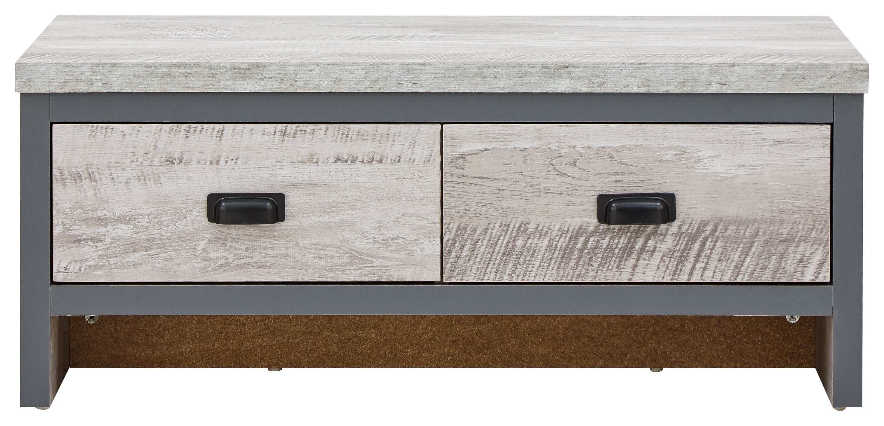 Boston 2 Drawer Coffee Table Grey – GFW