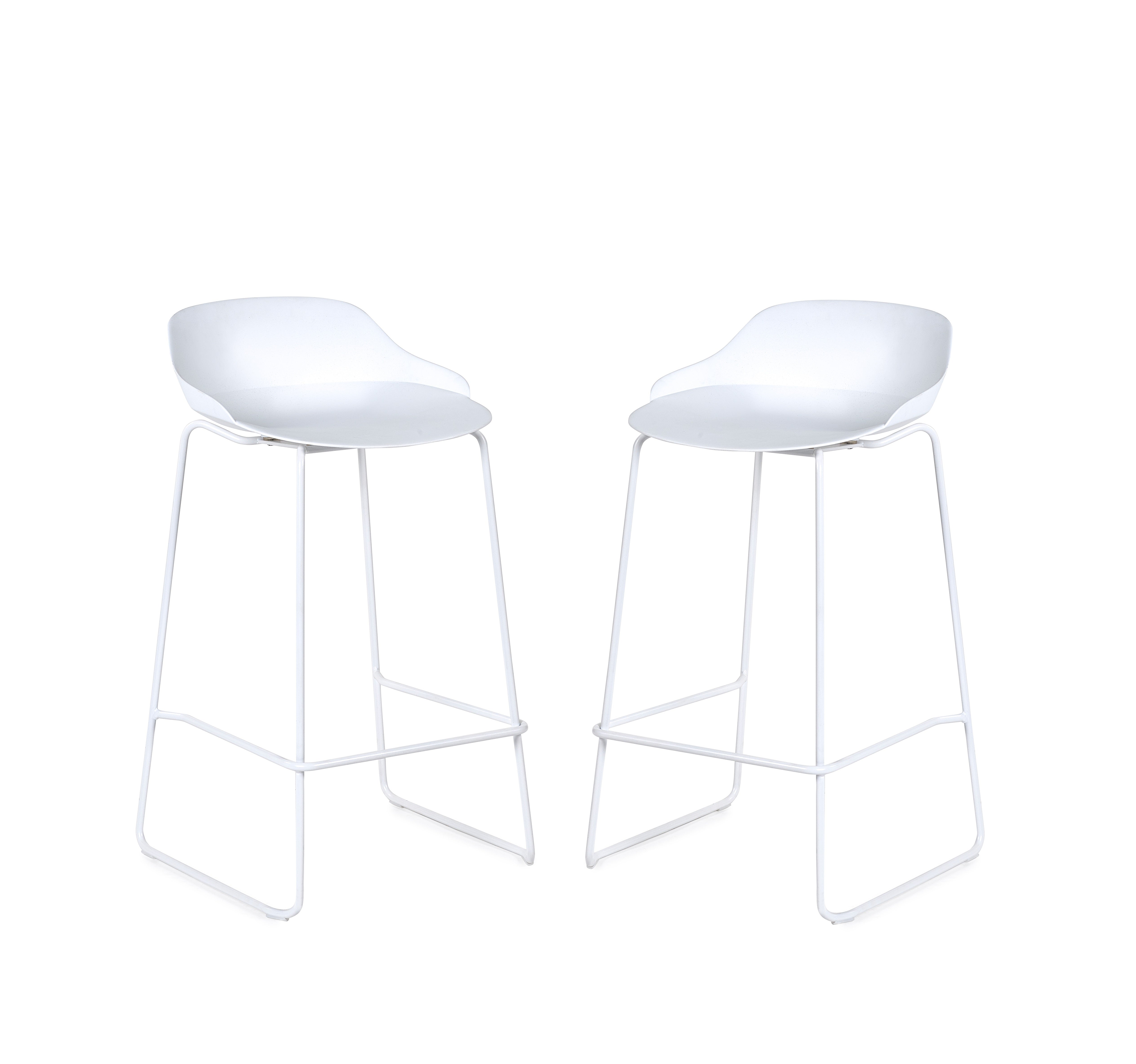 Rocco Stools - White (Set of 2) – Julian Bowen