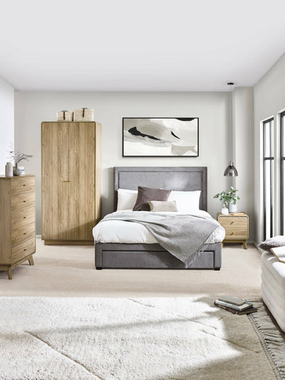Ingrid 6 Drawer Dresser Oak – Julian Bowen, view 9
