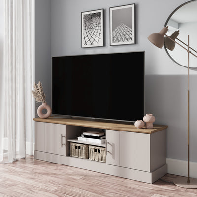 Kendal Large TV Unit Grey – GFW, view 2