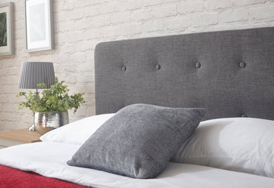 Ashbourne Fabric Upholstered Bed Grey – GFW, view 9