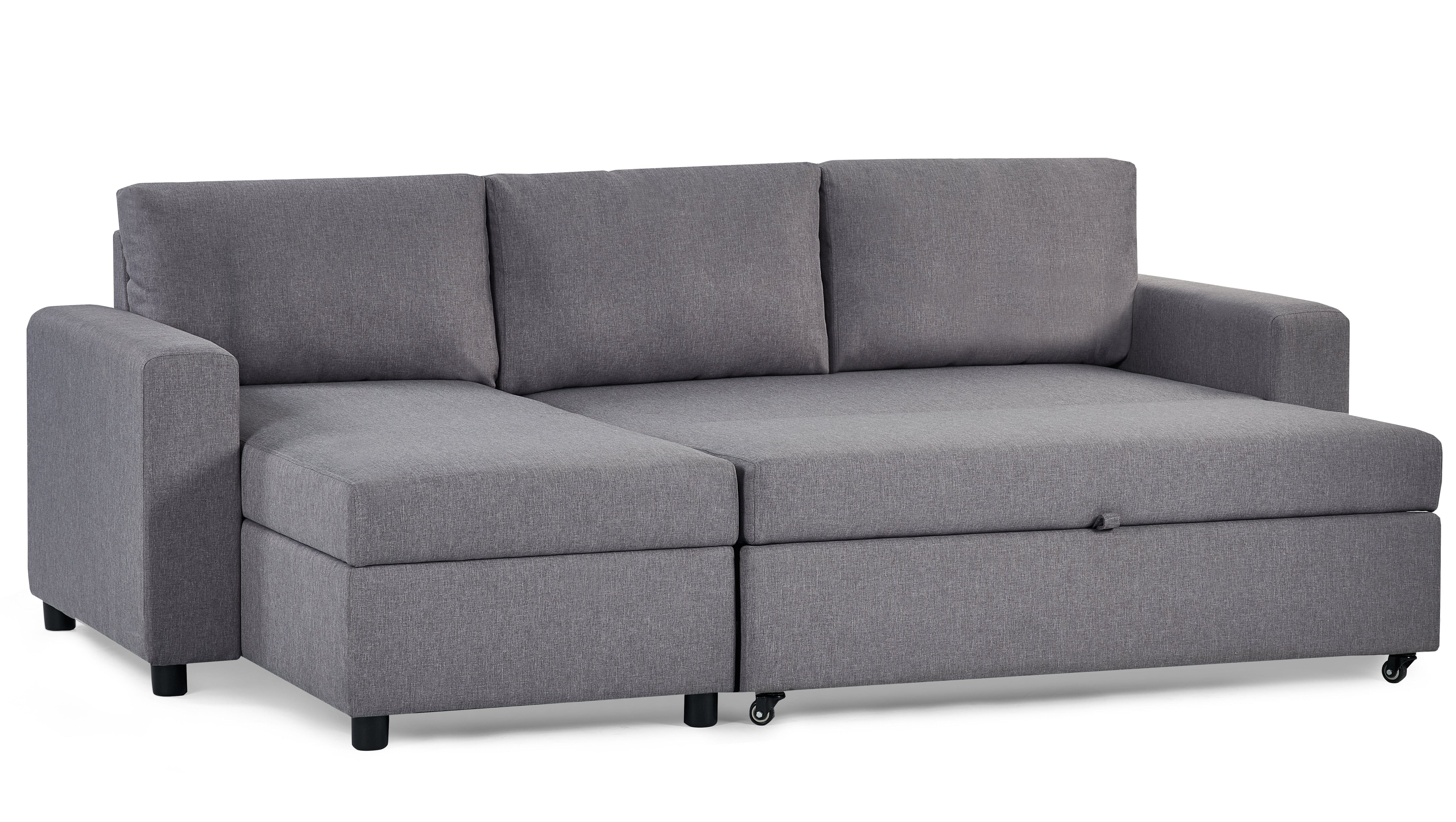 Angel Sofabed With Storage - Light Grey – Julian Bowen