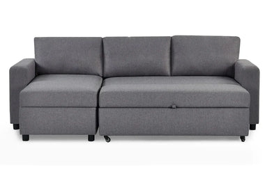 Angel Sofabed With Storage - Light Grey – Julian Bowen, view 9