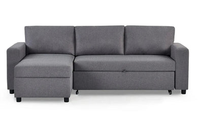 Angel Sofabed With Storage - Light Grey – Julian Bowen, view 8