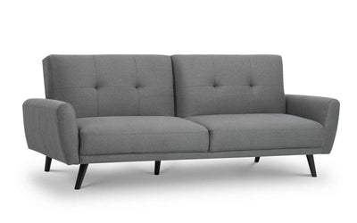 Monza Fabric Sofa Bed - Grey – Julian Bowen