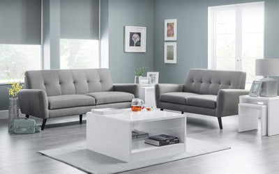 Monza Fabric Sofa Bed - Grey – Julian Bowen, view 6