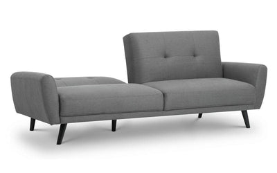 Monza Fabric Sofa Bed - Grey – Julian Bowen, view 2
