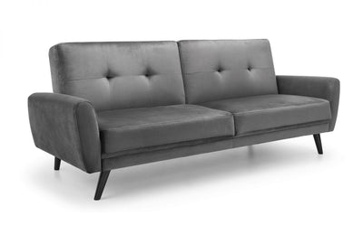 Monza Sofabed In Dark Grey Velvet – Julian Bowen