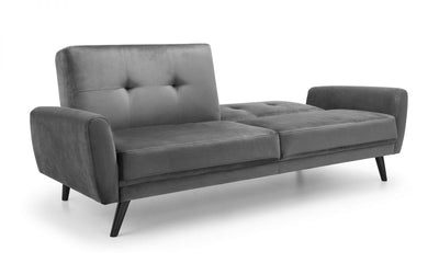 Monza Sofabed In Dark Grey Velvet – Julian Bowen, view 3