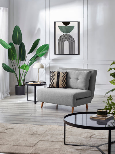 Rowan Single Sofabed - Grey – Julian Bowen, view 2