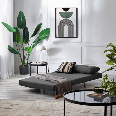 Rowan Single Sofabed - Mid Grey – Julian Bowen, view 10