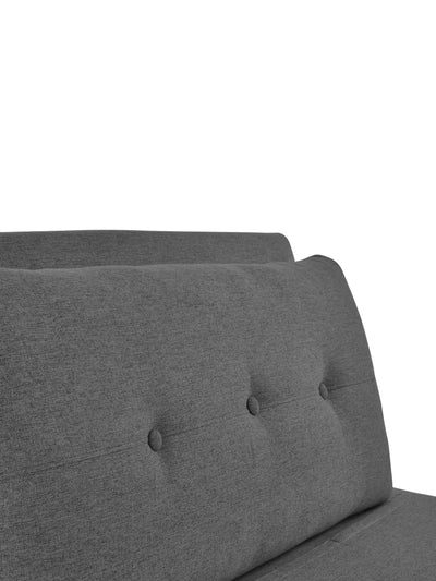 Rowan Single Sofabed - Mid Grey – Julian Bowen, view 8