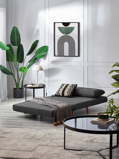 Rowan Single Sofabed - Mid Grey – Julian Bowen, view 9