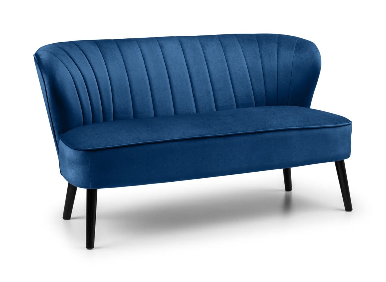 Julian Bowen Sofa Coco 2 Seater Blue Bed Kings