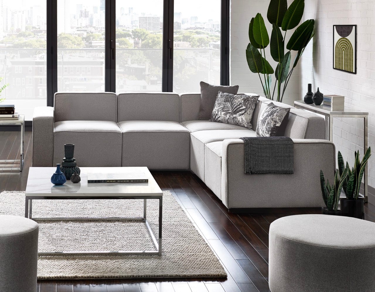 Lago Combination Sofa  - Grey – Julian Bowen, view 6