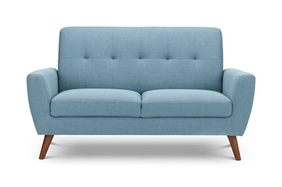 Monza 2 Seater Compact Retro Sofa - Blue – Julian Bowen, view 2