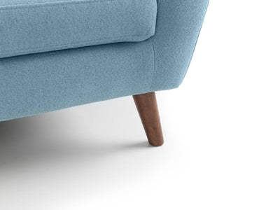 Monza 2 Seater Compact Retro Sofa - Blue – Julian Bowen, view 4