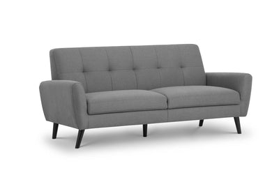 Monza 2 Seater Compact Retro Sofa - Grey – Julian Bowen