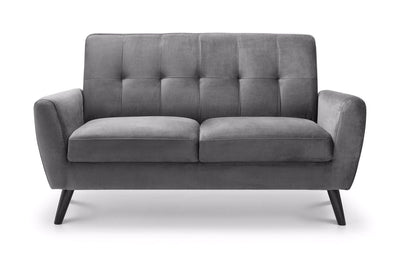 Monza 2 Seater In Dark Grey Velvet – Julian Bowen, view 2