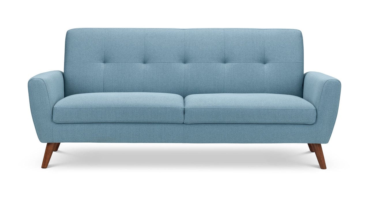 Monza 3 Seater Compact Retro Sofa - Blue – Julian Bowen, view 2