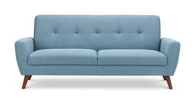 Monza 3 Seater Compact Retro Sofa - Blue – Julian Bowen, view 2