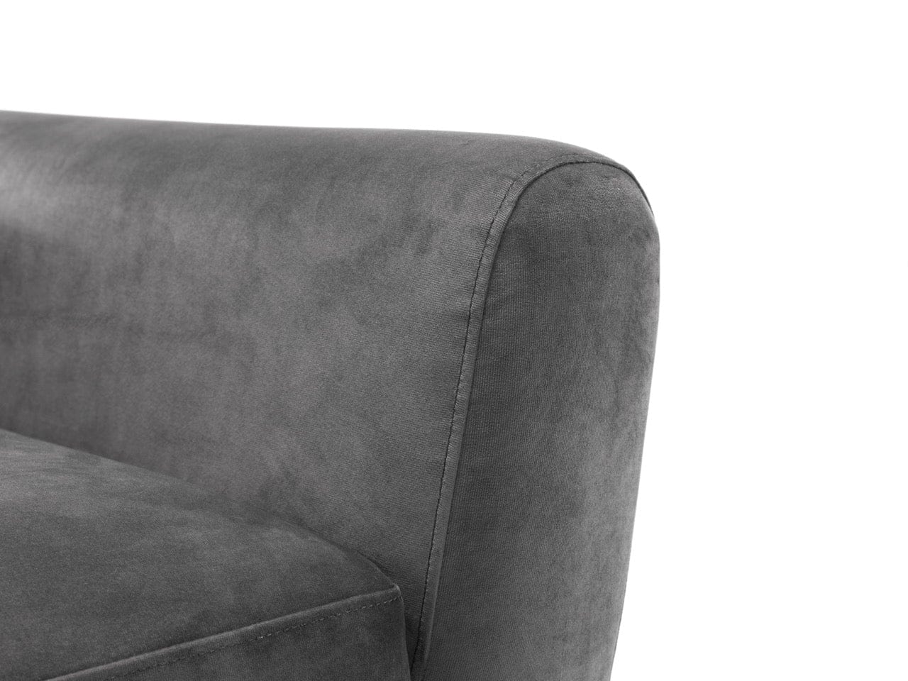 Monza 3 Seater In Dark Grey Velvet – Julian Bowen, view 4