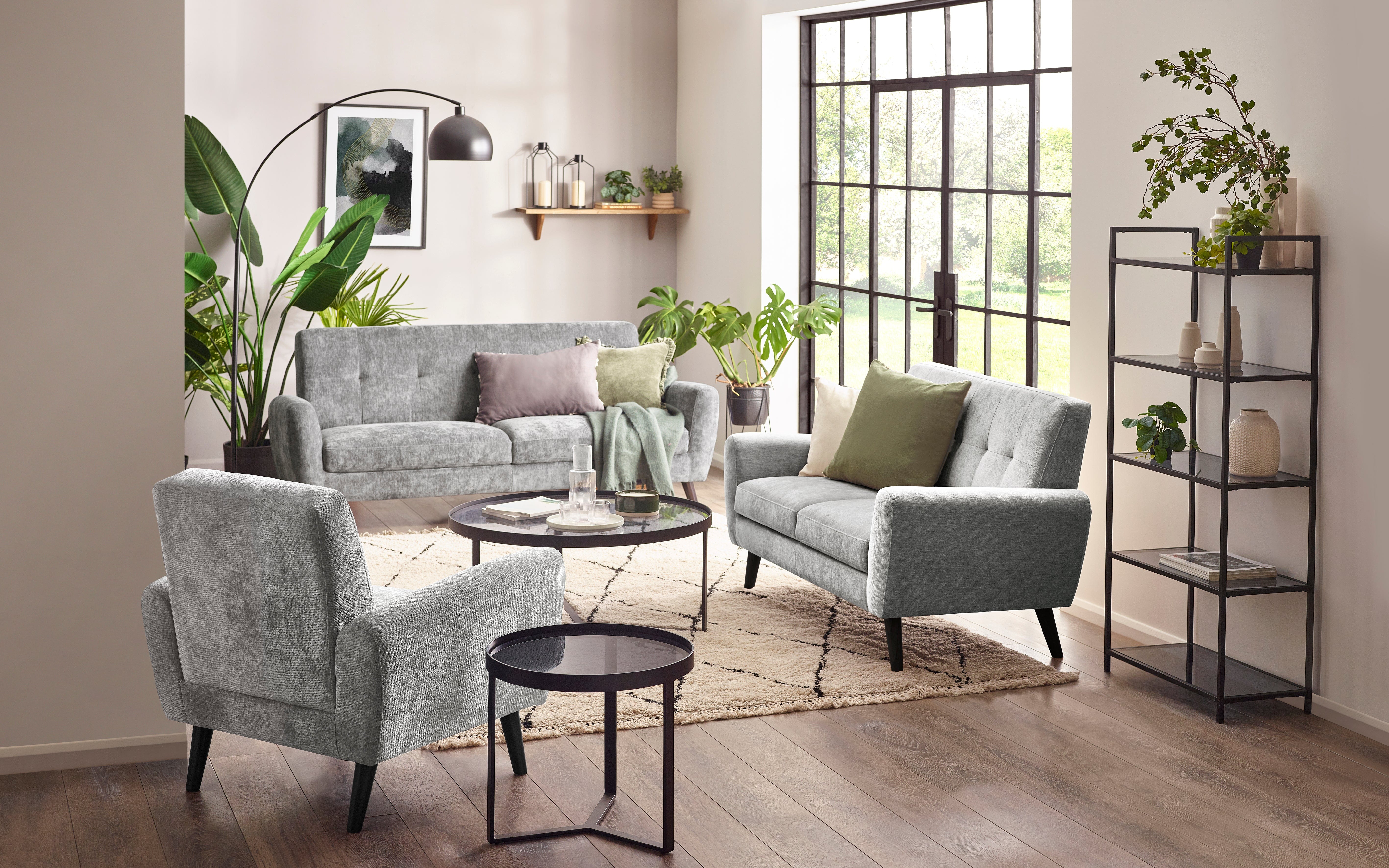 Monza 3 Seater Sofa - Dove – Julian Bowen, view 7