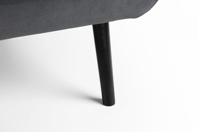 Julian Bowen Sofabeds Gaudi Curled Base Sofabed - Grey Velvet Bed Kings