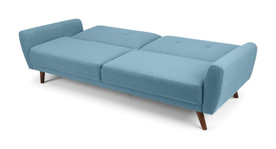 Monza Fabric Sofa Bed - Blue – Julian Bowen, view 5