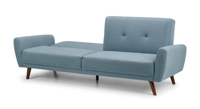 Monza Fabric Sofa Bed - Blue – Julian Bowen, view 7