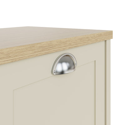 Lancaster 2 Door Shoe Cabinet Cream – GFW, view 8