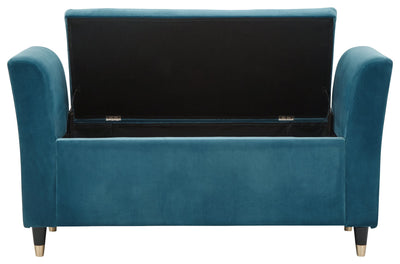 Genoa Window Seat Teal Fabric – GFW, view 9