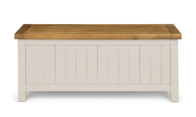 Aspen Storage Bench - Grey Wash – Julian Bowen, view 2