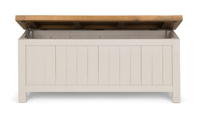 Aspen Storage Bench - Grey Wash – Julian Bowen
