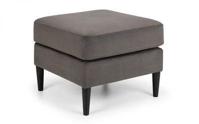 Hayward Ottoman - Grey – Julian Bowen, view 2