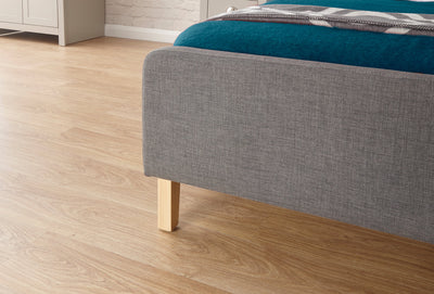 Ashbourne Fabric Upholstered Bed Grey – GFW, view 41