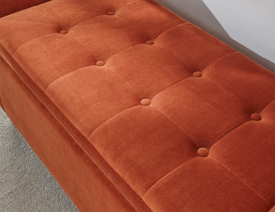 Genoa Window Seat Russet Fabric – GFW, view 7