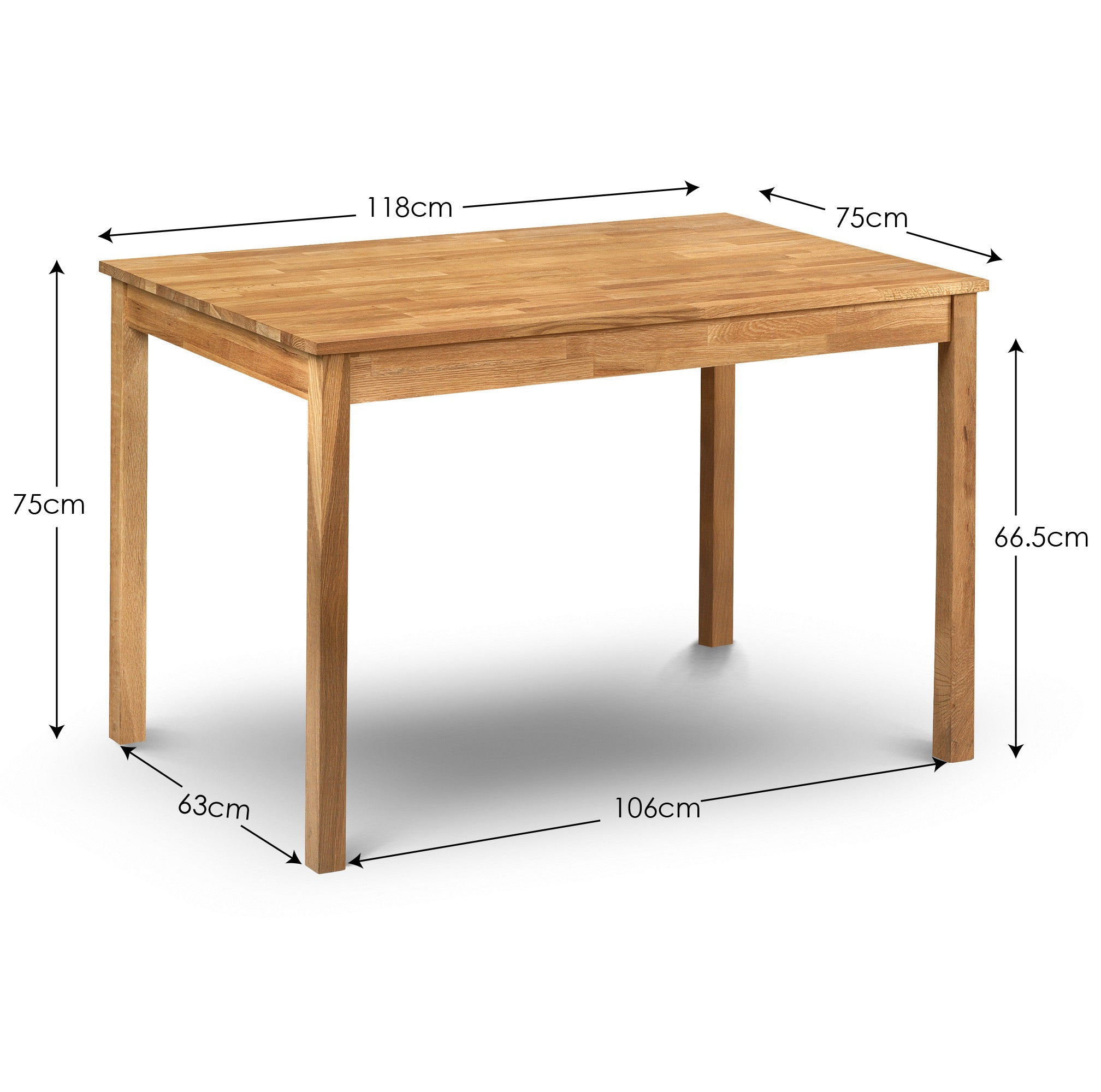 Coxmoor Oak Rectangular Table, 1 Oak Coxmoor Bench and 2 Oak Coxmoor Chairs