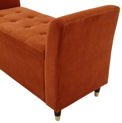 Genoa Window Seat Russet Fabric – GFW, view 14